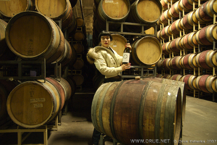 Around the World Pinot Encircled in Santa Maria by Au Bon Climat barrels