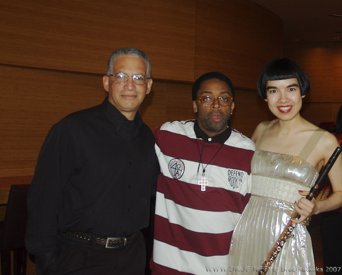 Frank Stewart, Spike Lee, and Drue, Jazz at Lincoln Center, New York